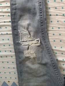 Rookies distressed straight fit jeans
