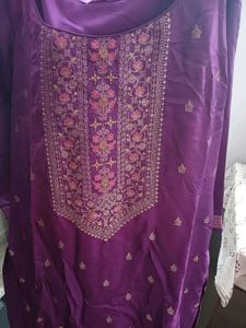 Elegant Purple Kurta Set