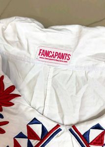 White Embroidered Top