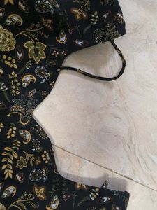Elegant Black Floral Maxi Dress