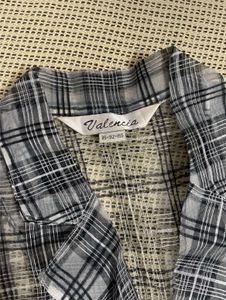 Sheer Plaid Blazer