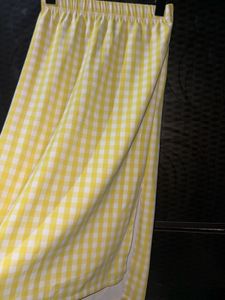 Yellow Gingham Skirt