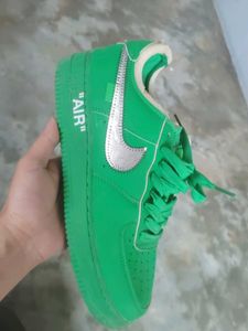 Green Nike Air Force 1 Sneakers
