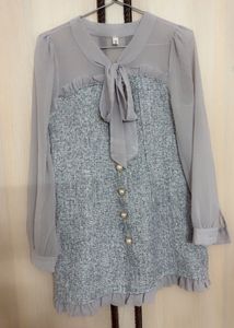 Elegant Gray Blouse