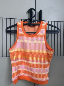 Vibrant Striped Knit Tank Top