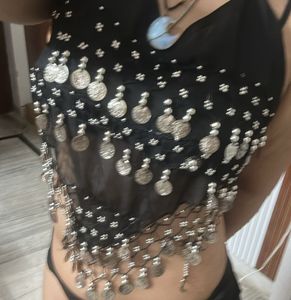 Black Embellished Blouse/Top