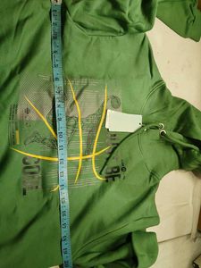 Green "Just Be Cool" Graphic Hoodie