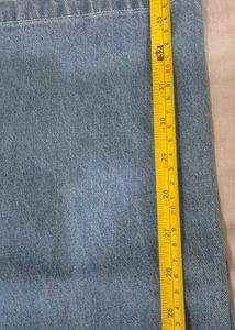 Wide Leg Light Wash Denim Jeans