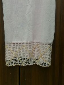 Light Pink Crochet Trim Cami Top