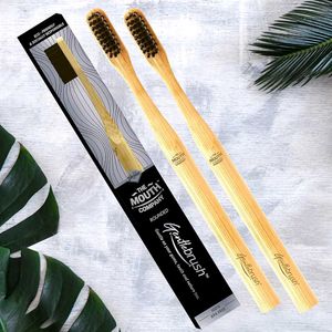 Bamboo Manual Toothbrush For Adults & Kids)