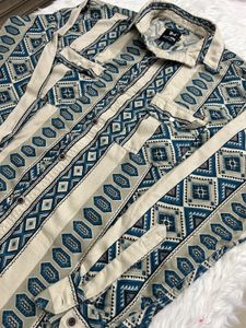 Black Bird Patterned Shirt