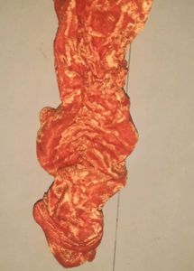 Orange Velvet Harem Chudidar Pants - Women