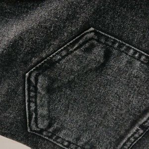 Gray Wash Wide Leg Jeans