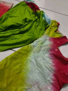 Colorful Tie-Dye Kurta Set