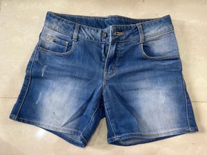 Women's Blue Denim Shorts