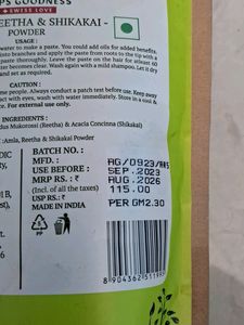 Amla Reetha And Shikakai Powder