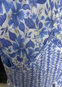 Beautiful Blue Floral Kurta set