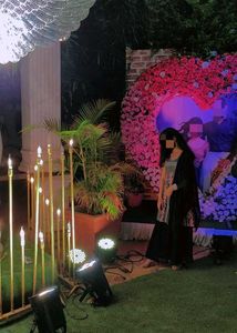 One Time Wear Navy Blue Designer Sharara For Girl