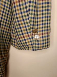 Vintage Classic Plaid Blazer