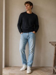 & Denim(H&M) Classic Light Wash Slim Fit Deni