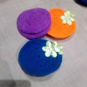 Pretty Crochet Coaster Set Of 6