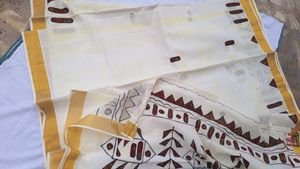 Kalamkari Saree Kerala Cotton
