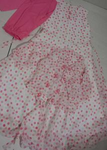 Polka Dot Dress with Shrug