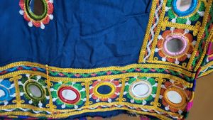 Ethnic duppata Mirror Work