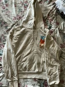 Cream Graphic Hoodie