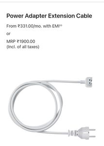 Apple Power Adapter Extension Cable