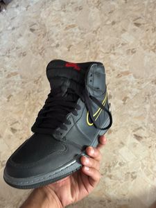 Classic Black &amp; Gold High-Top Sneaker