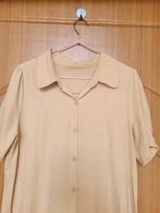 Casual Button-Up Midi Dress