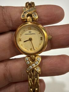 Continental Swiss 18K Gold-Plated Watch ✨