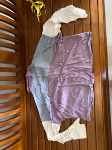 NUON by Westside Colorblock crop Shirt