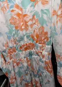 Floral Midi Chiffon Dress