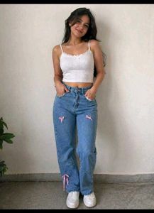 Classic Blue Wash Straight Leg Jeans