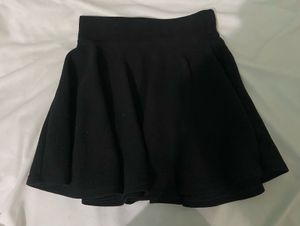 Black Flared Skirt
