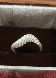 Unique Wavy Silver Ring