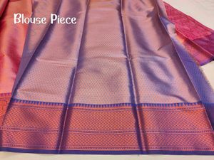 Pink Banarasi Tanchoi Brocade Saree