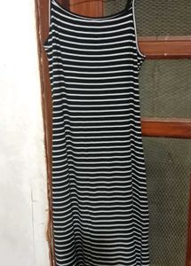 Striped Sleeveless Maxi Dress