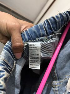 Bewakoof Ripped Denim Joggers