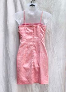 I. Chic Pink Ruched Party Dress
