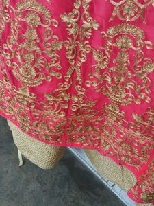 Heavy Embroidery Gown Satin Net Fabric