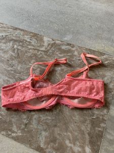 Lace Padded Bra - Pink