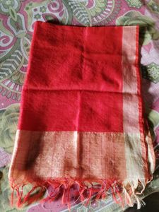 Red &amp; Gold Checkered Scarf