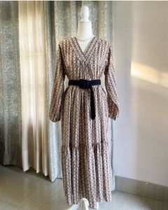 Boho Tiered Midi Dress without belt