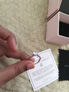 925 silver Palmonas Diamond Ring with Certificate