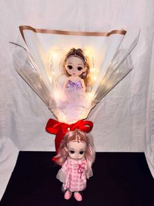 Doll Bouquet with Lights