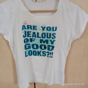 White L Size Kids Wear T Shirt