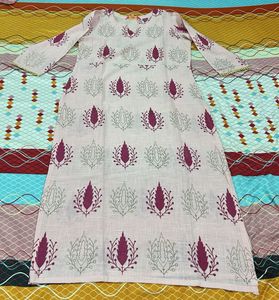 Pink Printed Kurta and Pant Set